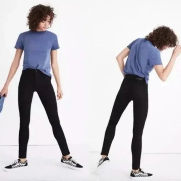 MADEWELL Roadtripper Skinny Jeans Bennett Black {I20} - Picture 1 of 6